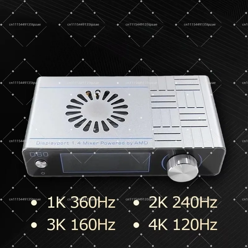 D60 4K Adaptive Video Overlay Box Display Video Processor Support 1K360 2K240 3K165 4K120 Video Fusion Unit Computer Hardware