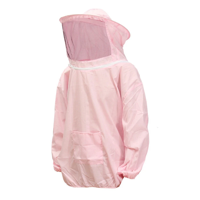 Foldable Beekeeping Suit Jacket Veil Set Double Zippered Beekeeping Protective Suit anti-bee Beekeeper Clothing with Hat