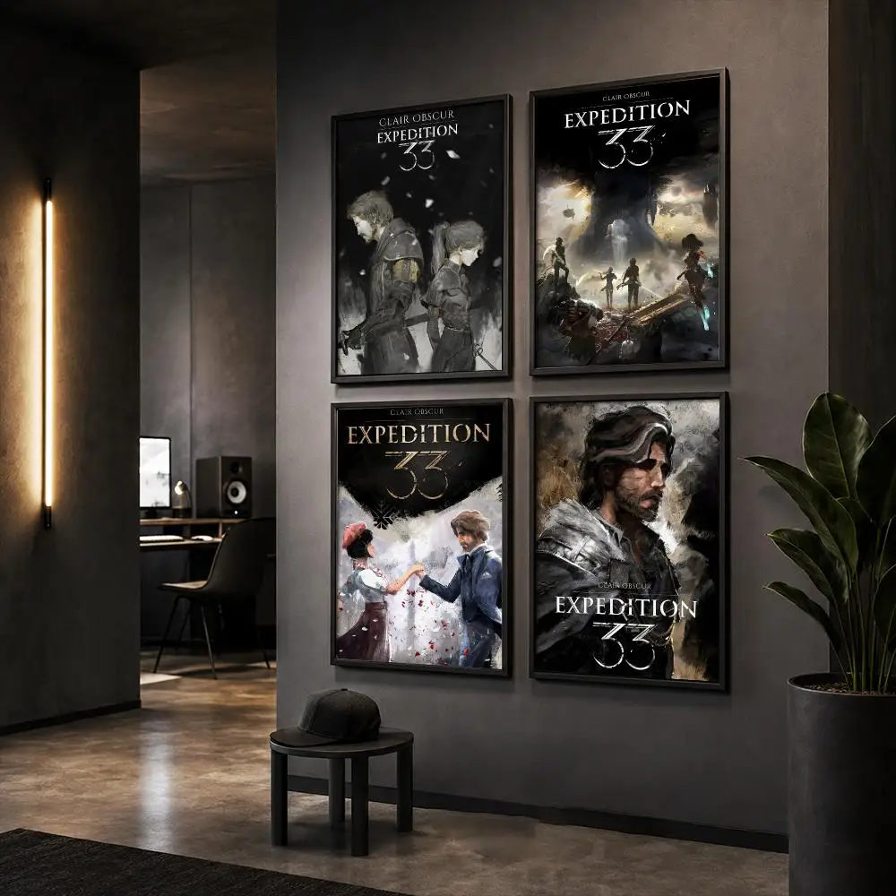 RPG Adventure Game E-Expedition 33 Poster Wall Art Print Sticker for Bedroom Living Room Dorm Office Modern Home Decor