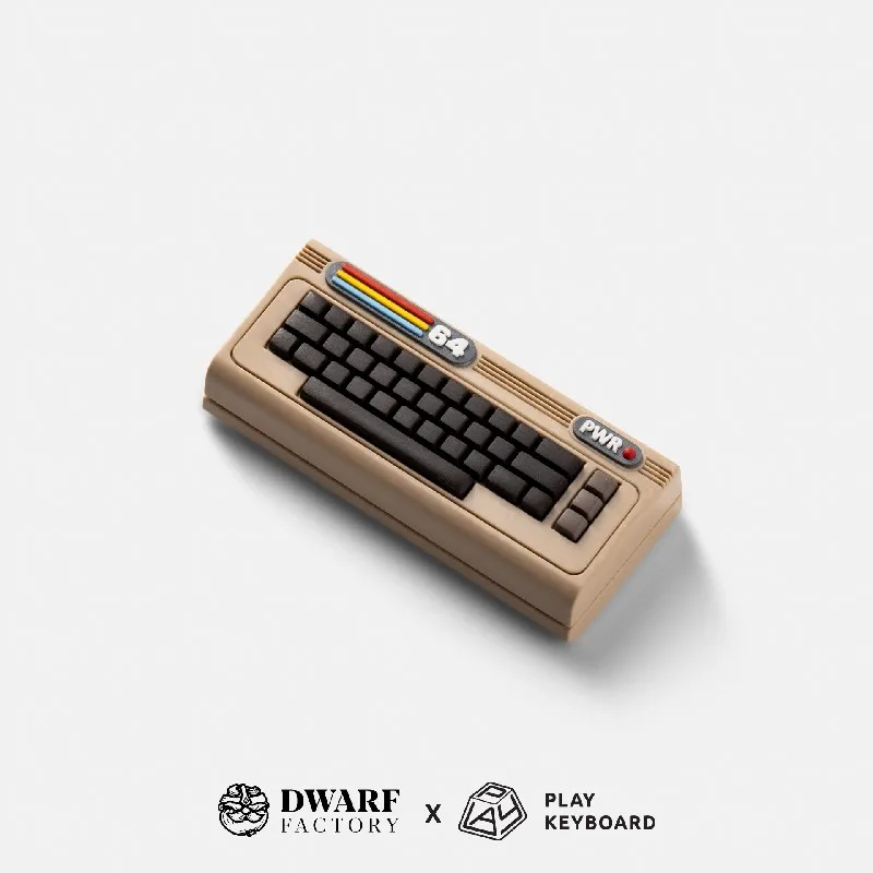 Copritasti in resina Dwarf Factory X Play Tastiera C64 CRP Tasti per entrare Copritasti personalizzati Accessori per tastiera meccanica Regalo