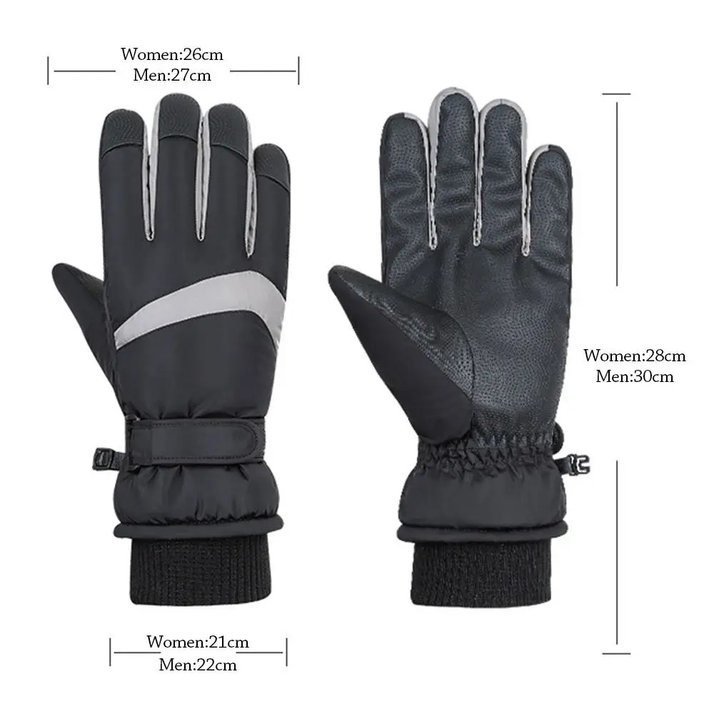 Guantes térmicos táctiles impermeables antiviento para invierno - imagen 2