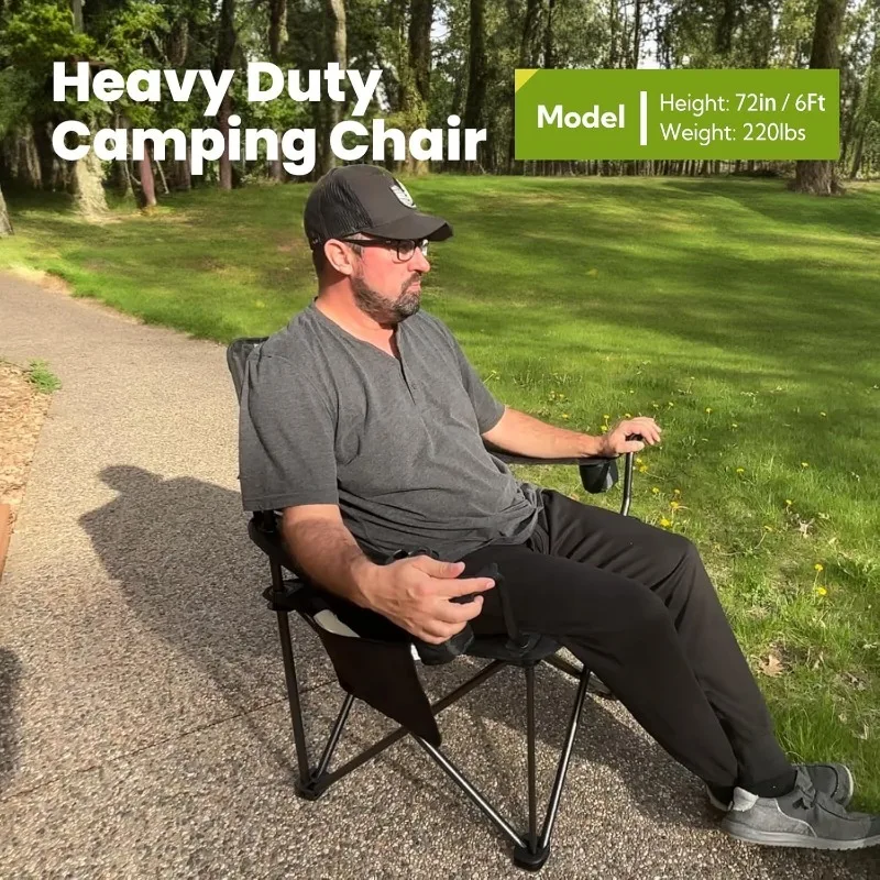 

Adult foldable King Kong camping chair, sturdy and durable