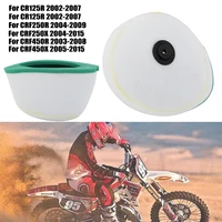 Esponja de admisión limpiadora de filtro de aire para motocicleta Honda CR125R CR250R CRF250R CRF250X CRF450R CRF450X CRF CR 125 250 450 R X