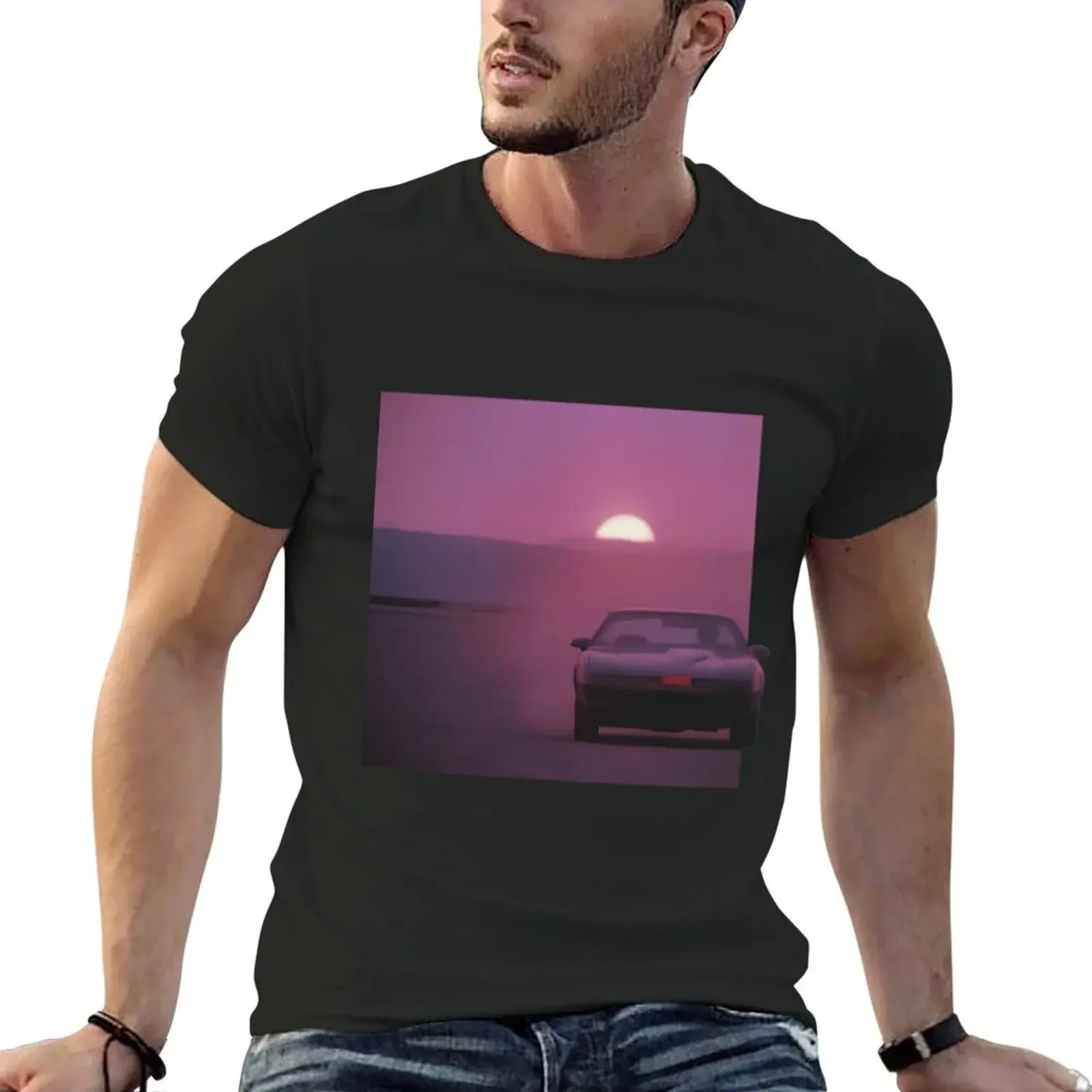 KITT - Sunset Classic T-Shirt summer clothes graphic t shirt vintage Short sleeve tee anime tshirt fitted t shirts for men