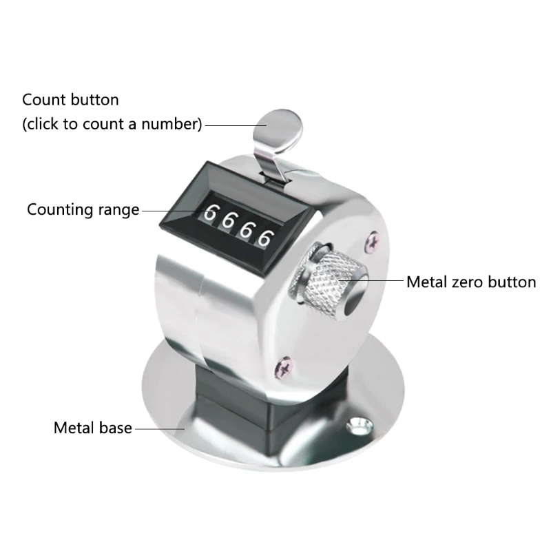 คู่มือการนับ Max.9999 เคาน์เตอร์มือคลิก Golf Clicker Handheld Tally Counter Mini Mechanical Digital Golf Clicker Dropship