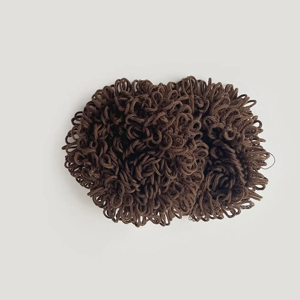 

Baby Winter Hat Woolen Yarn Knit Cap with Playful Decor Soft Stretchy Warm Infant Hat for Newborn Toddler Cute Photo Prop