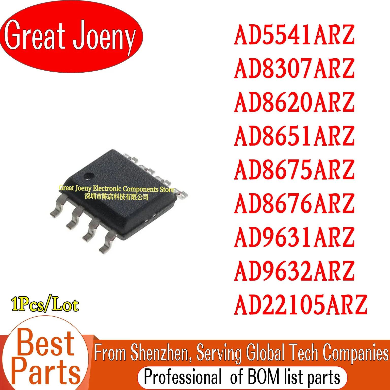 

AD5541ARZ AD8307ARZ AD8620ARZ AD8651ARZ AD8675ARZ AD8676ARZ AD9631ARZ AD9632ARZ AD22105ARZ IC Chipset Bulk Best Price SOP-8
