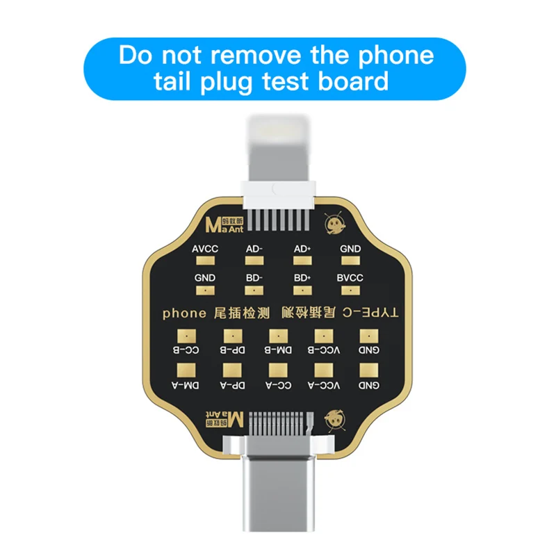 MaAnt Micro USB PCB Test Board Free Phone Tail Plug Test Version Fast Charge Detection Type C Port No Disassembly Test Tools