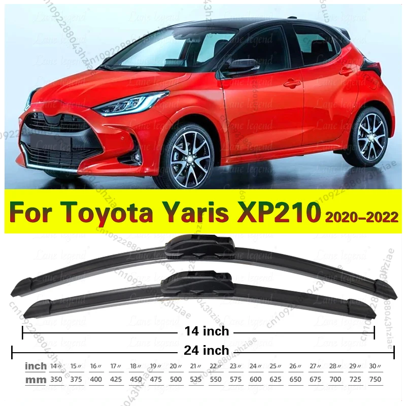 2x Für Toyota Yaris XP210 2022 2021 2020 Zubehör Auto Front Wischer Klingen Windschutzscheibe Windschutz Fenster Pinsel 24 "+ 14"