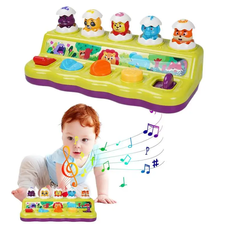 

Animals Toy Musical -up Toys Cause And Effect Toys Stem Early Developmental Cause And Effect Montessori Toys