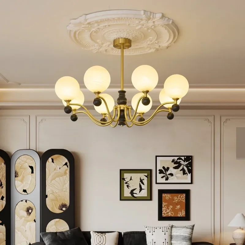 French Retro Creative Magic Bean Lamp for Luxury High-End Dining Room Bedroom Living Room Chandelier Room Decor Hanging Lights