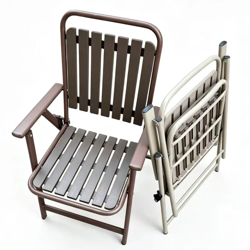 Foldable Waterproof Sunproof Leisure Chair, Portable Outdoor Relax Chair for Garden, Balcony and Cafe