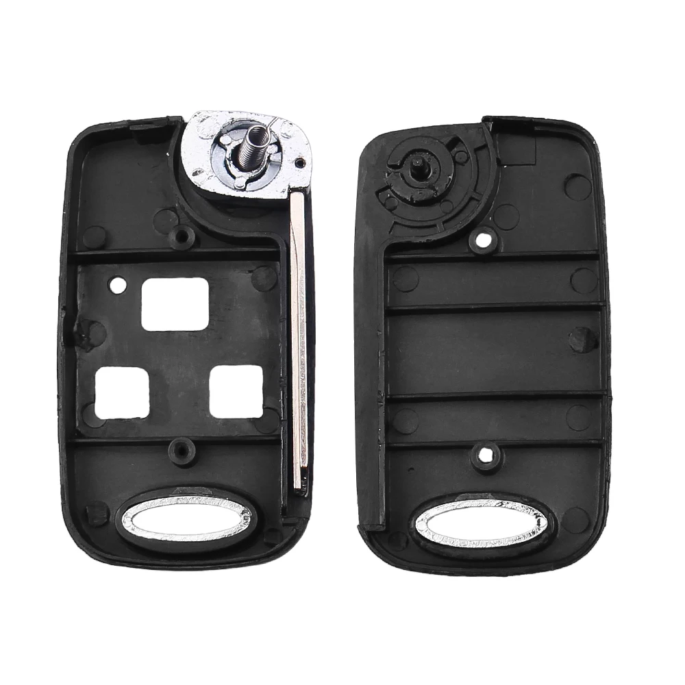 Dandkey 3 Buttons Remote Car Shell Folding Flip Key Case For Toyota Celica Avensis RAV4 Prado Camry Land Cruser 120 RAV4 TOY47