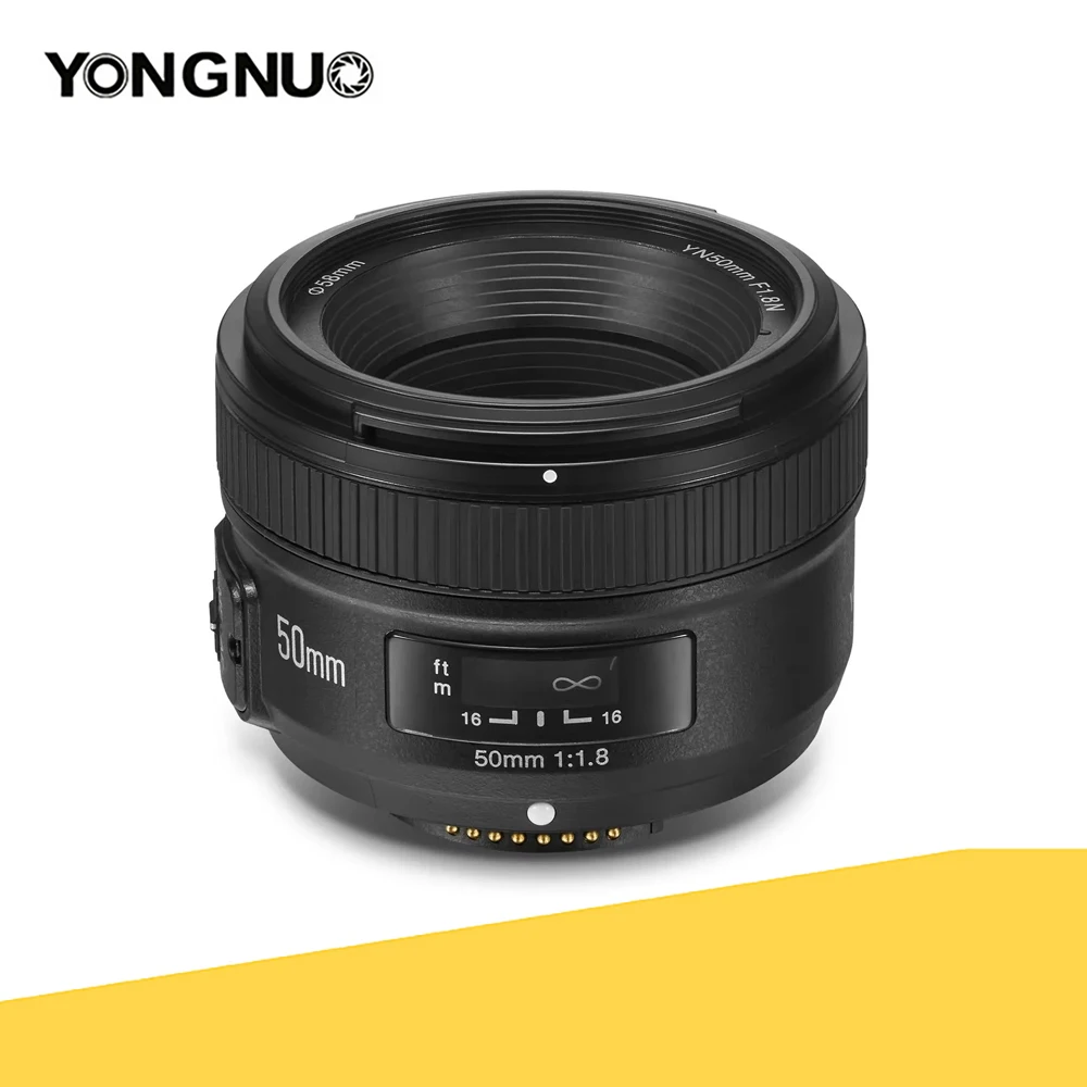 YONGNUO YN50mm F1.8 Large Aperture Auto Focus Camera Lens For Nikon D800 D750 D700 D3300 D5100 D5200 D5300 D80 D90 DSLR Cameras