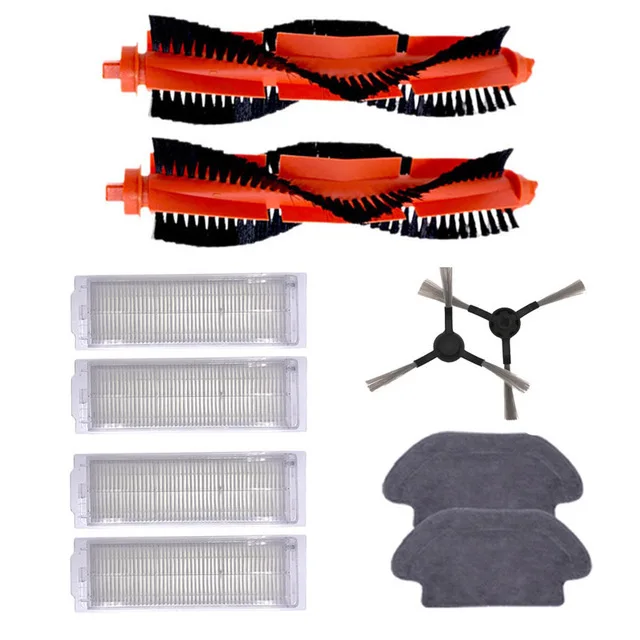 New Main Brush Hepa Filter Side Brushes Mop Cloth for xiaomi Robot STYJ02YM Conga 3490 Viomi V2 PRO V3 SE V-RVCLM