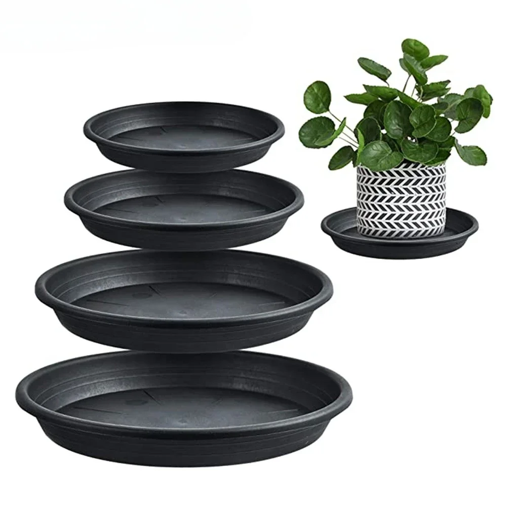 

5Pcs Plastic Plant Saucer 24.5cm Round Plant Flower Pot Trays Indoor Outdoor Flowerpot Tray Garden Tools