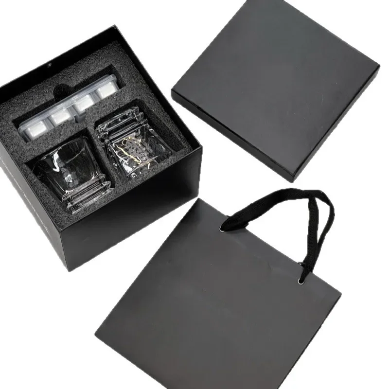 

Wine Glass Metal Ice Cube Set Whiskey Glass Ice Artifact Bar Household Circulable Refrigeration Ice Cubes