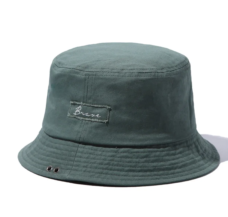 Sun Hat for Women 2024 New Wide Brim, Patch Print Fisherman Cap, Outdoor Panama Brim Hat Wholesale