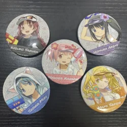 Japão anime puella magi madoka magica figuras kaname madoka akemi homura cosplay metal crachá saco pinos fãs broche de natal presentes