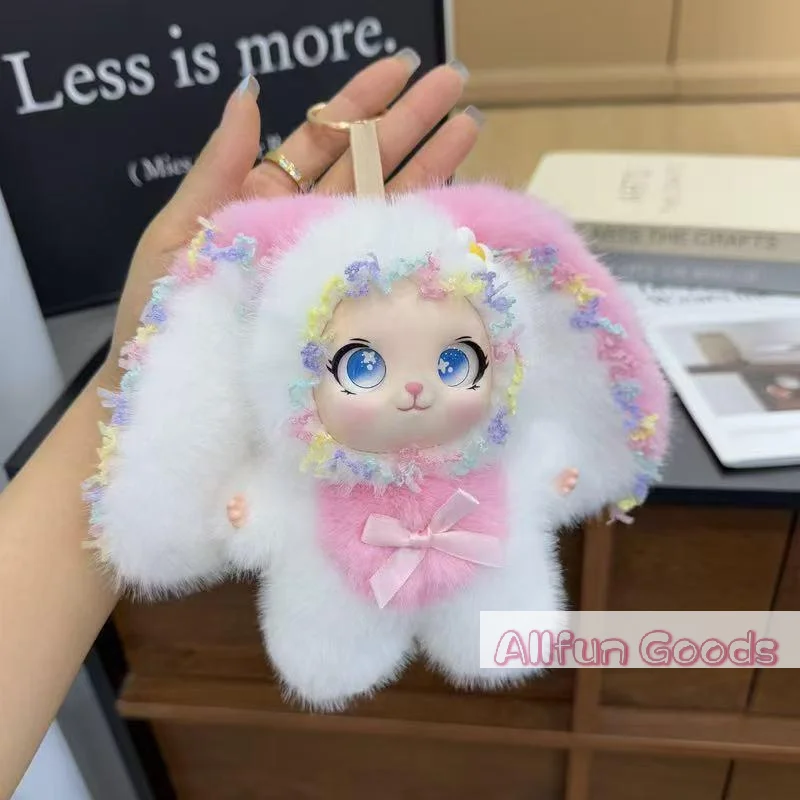 [TG835]2026 Popular Cute Rabbit Plush Big Ear Bunny Exquisite Doll High School Backpack Keychain Pendant Cute Decoration