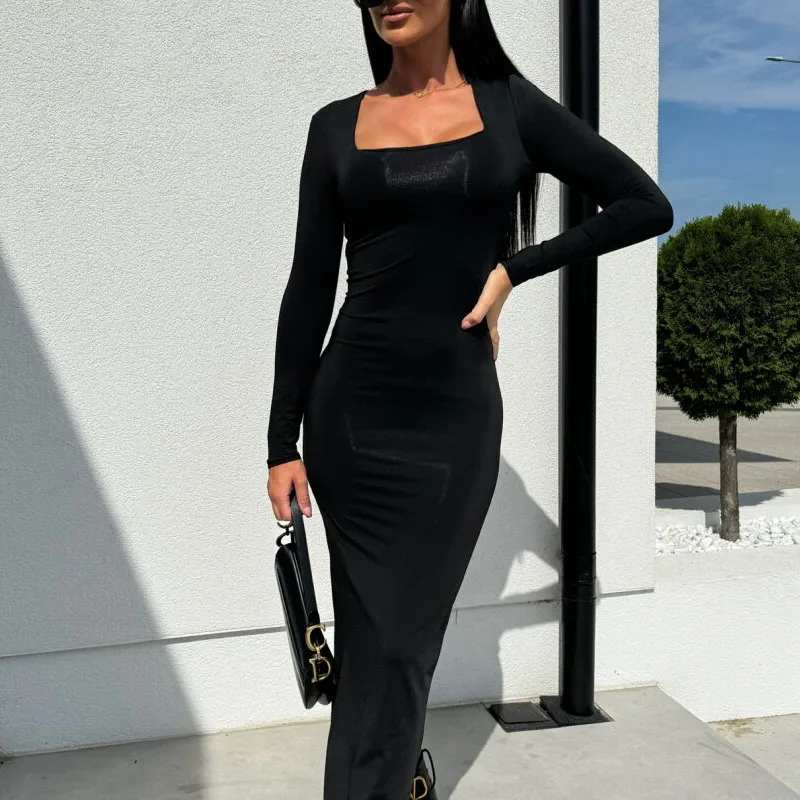 موضة جديدة مثير ليوبارد فستان مطبوع المرأة كم طويل قطع فستان الحفلات المرأة فساتين السهرة الطويلة نادي رداء