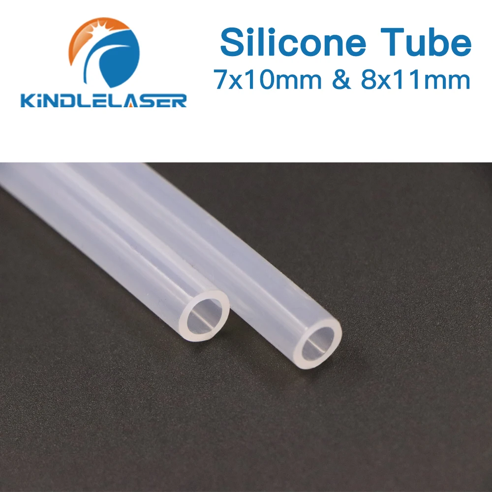 Tubo flessibile in Silicone 7x10mm 8x11mm tubo flessibile per sensore acqua e pompa acqua e refrigeratore d'acqua per macchina da taglio Laser CO2