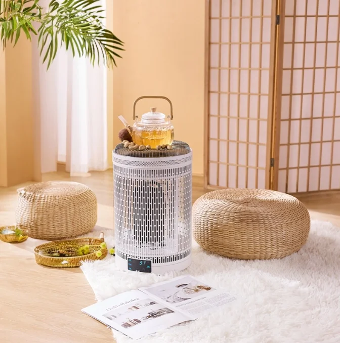 Hot Selling Multi Functional Heater Intelligent Voice Household 2200Watt Electric Heater Fireplace Machine