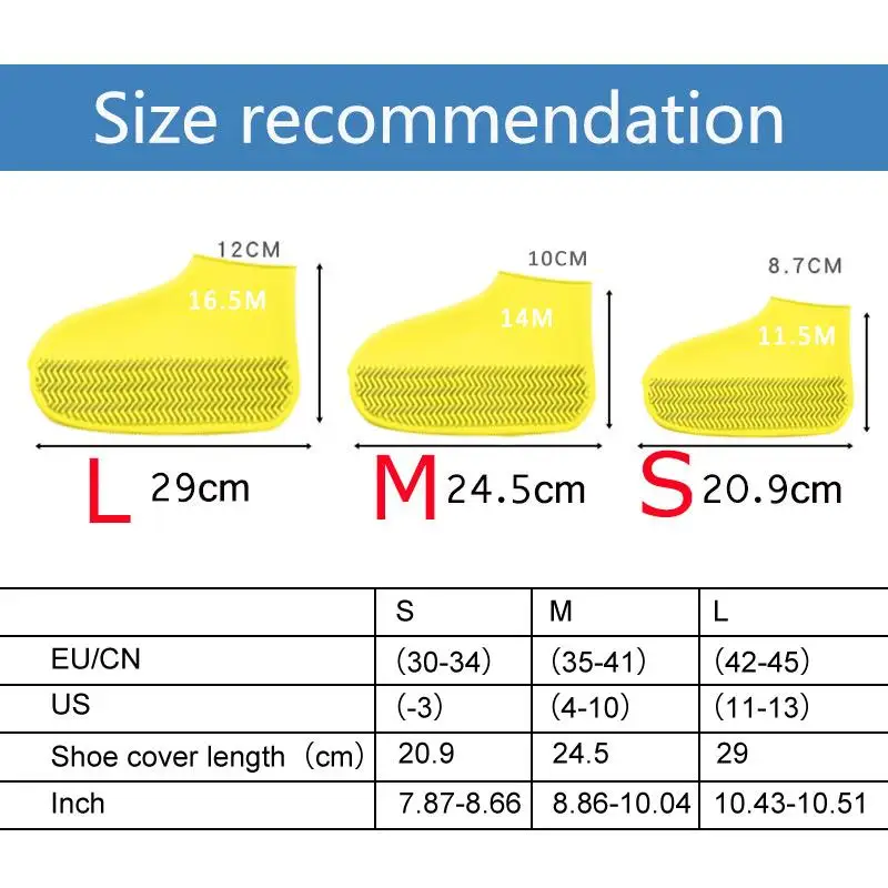 High Quality Boot Cover Rainy Season Waterproof Shoe Cover Men\'s And Women\'s Silicone Shoe Covers Foot Cover Shoe Protector Case