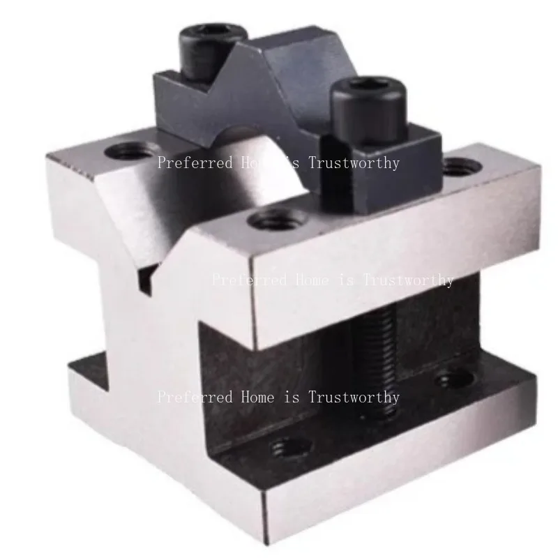Suitable for 1Pc Precision V‑Block Matched Pair with Clamp, 35‑105mm Machining Workholding Block