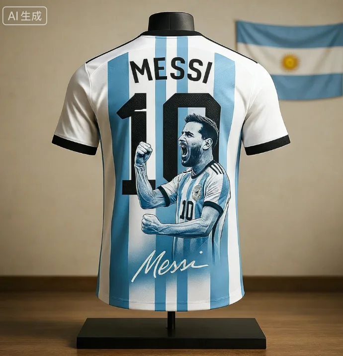 

Новая популярная спортивная футболка Messi Celebration Commemorative Edition, повседневная уличная дышащая быстросохнущая удобная майка