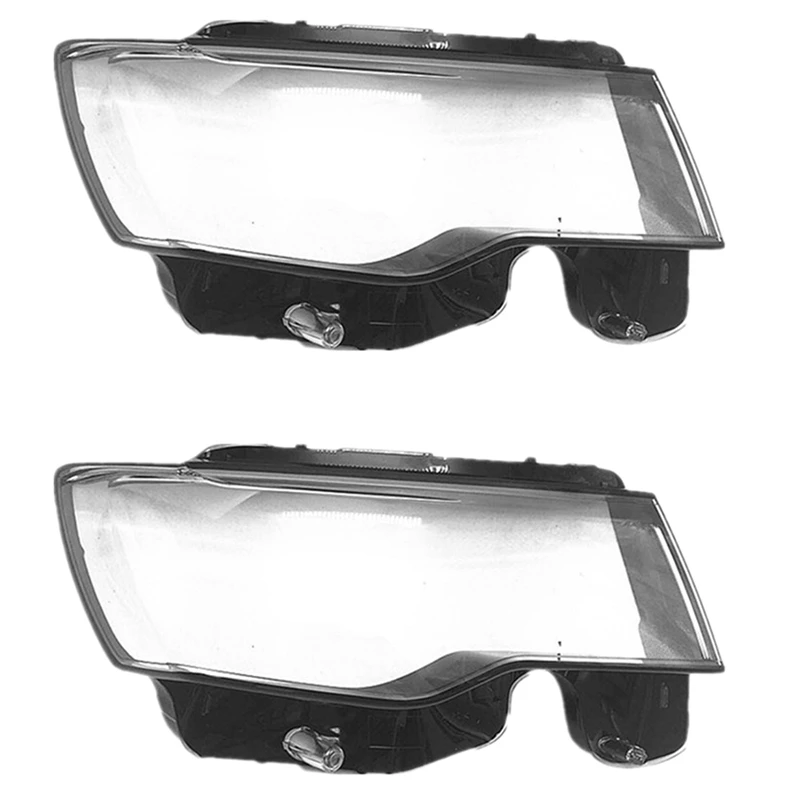 

2X Car Right Side Headlight Lens Cover Transparent Head Light Lamp Shell For Jeep Grand Cherokee 2014-2019