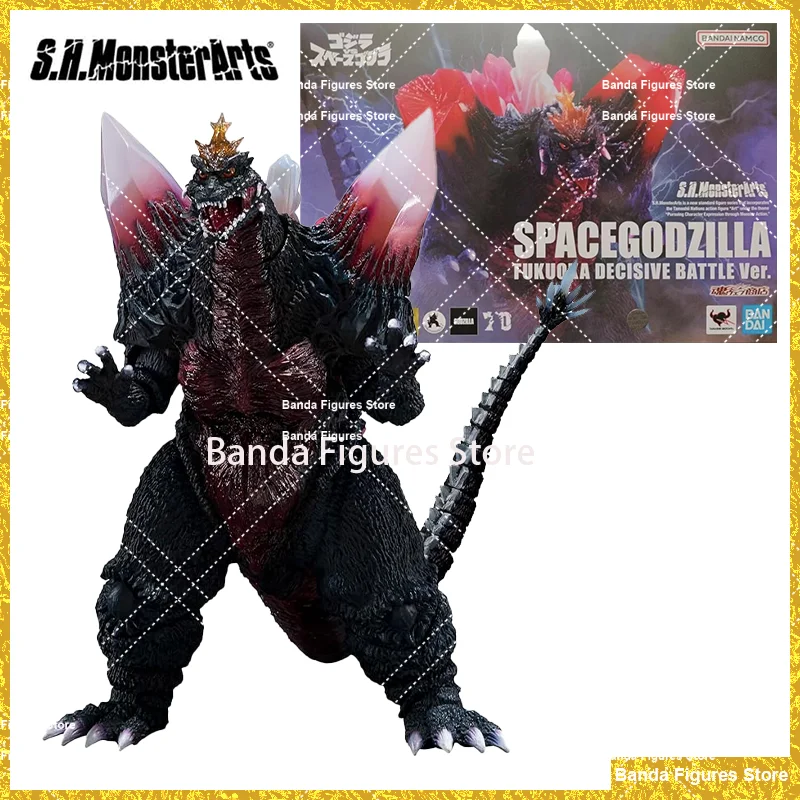 Original Bandai S.H.MonsterArts Godzilla Vs SpaceGodzilla SpaceGodzilla Fukuoka Decisive Battle In Stock Anime Model Toys