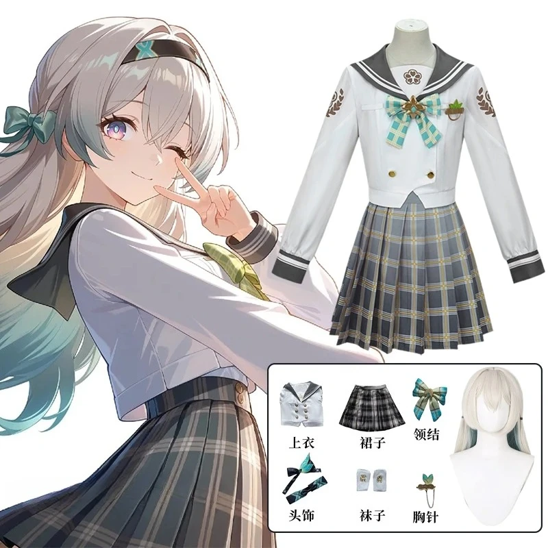Disfraz de luciérnaga para mujer adulta, traje de marinero JK, juego Honkai: trajes de juego de rol Star Rail, disfraz de Halloween para mujeres adultas 2025