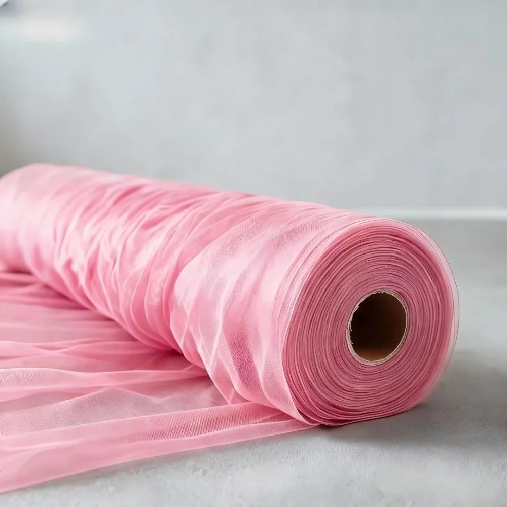 

Multi-clolor Tulle Mesh Ribbon 15cm Width DIY Craft Wedding Backdrop Curtain Elegant Soft Sheer Tulle Fabric Ribbon