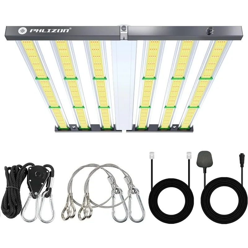 Plant LED grow light for indoor plants, daisy chain dimmable grow light for full spectrum coverage