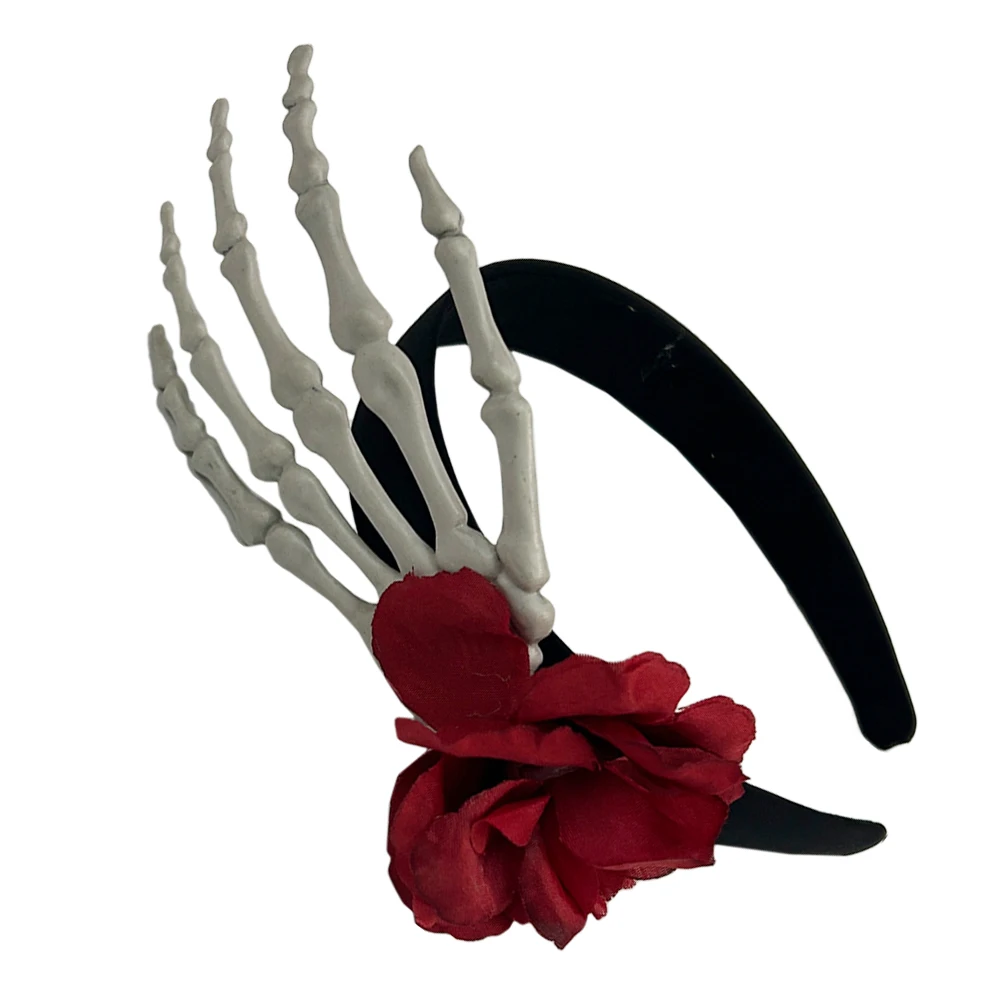 

Big Hand Bone Hoop Unique Halloween Novel Style Cloth Cosplay Headdress Prop Party Headband Hair Hoops Accessories Photography