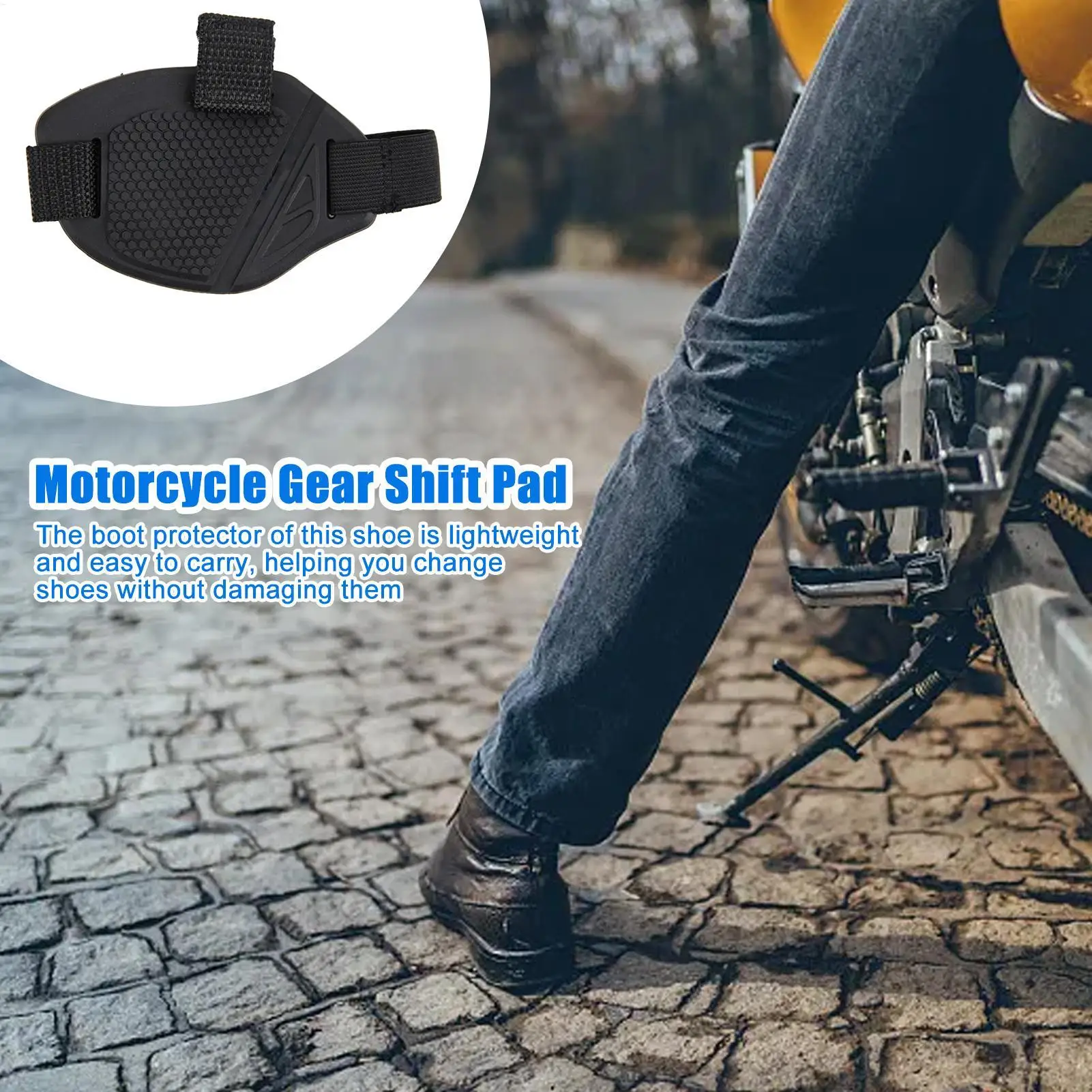 1PC Motorcycle Shift Pad Anti-Slip Gear Shoes Cover wear-resistant Motorcycle Boots Cover Protector Pad lightweight Accessories