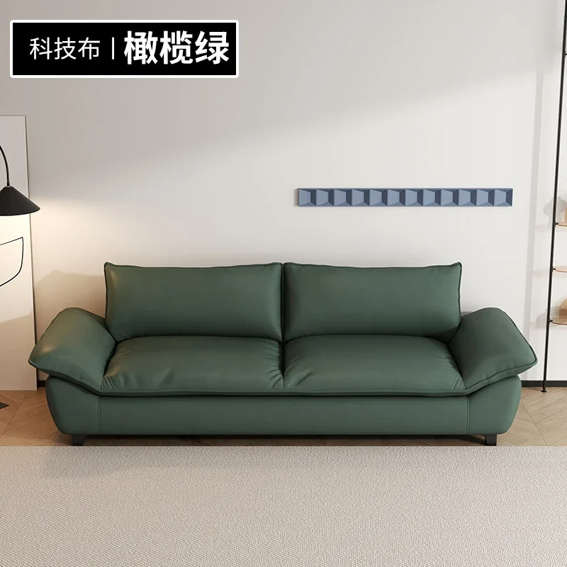 Art Sofa Modern Minimalist Living Room Sofa for Multi-User Small Apartment Straight Row