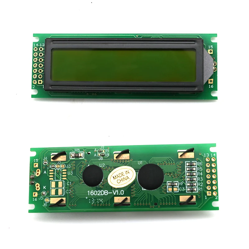 1 Uds LCD1602 módulo pantalla verde 16x2 caracteres módulo de pantalla LCD 5V para Arduino