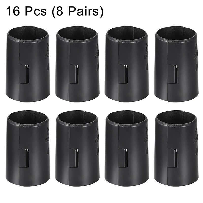 Uxcell 16pcs Shelving Sleeves Wire Shelving Shelf Lock Clips Fixed Plastic Clip for Wire Shelving System Home Shelf Accessories