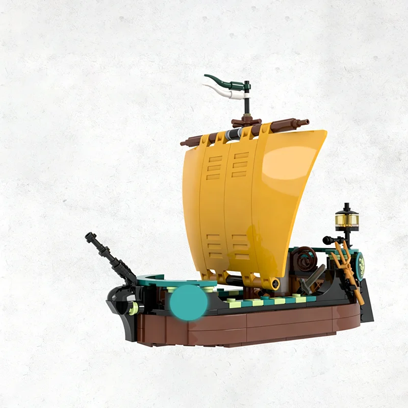 NUEVO Set de Construcción MOC de 271 Piezas, Castillo Medieval Krakens Kog, Modelo Coleccionable, Bloques de Construcción Creativos DIY, Decoración para el Hogar, Regalo