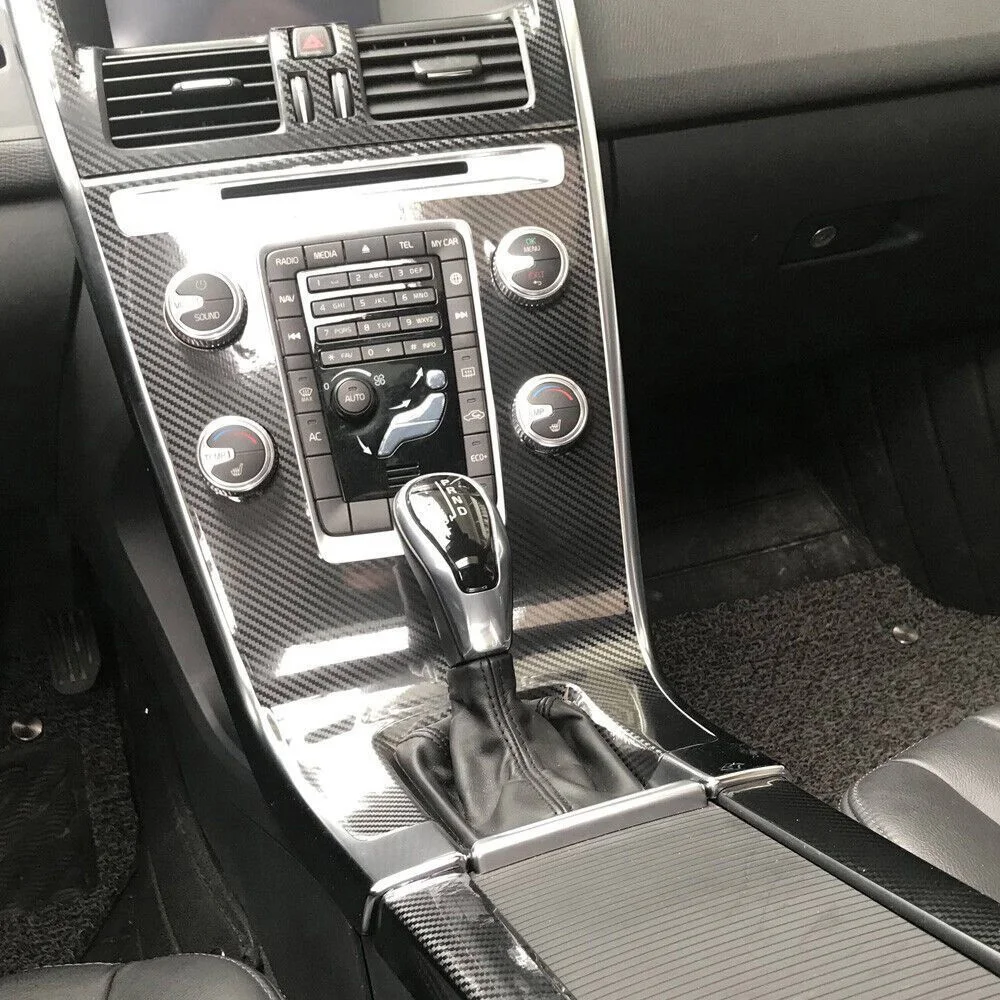 

Для Volvo XC60 T5 T6 2009-2017 внутренняя центральная панель управления дверная ручка 5D наклейки из углеродного волокна наклейки аксессуары для стайлинга автомобилей