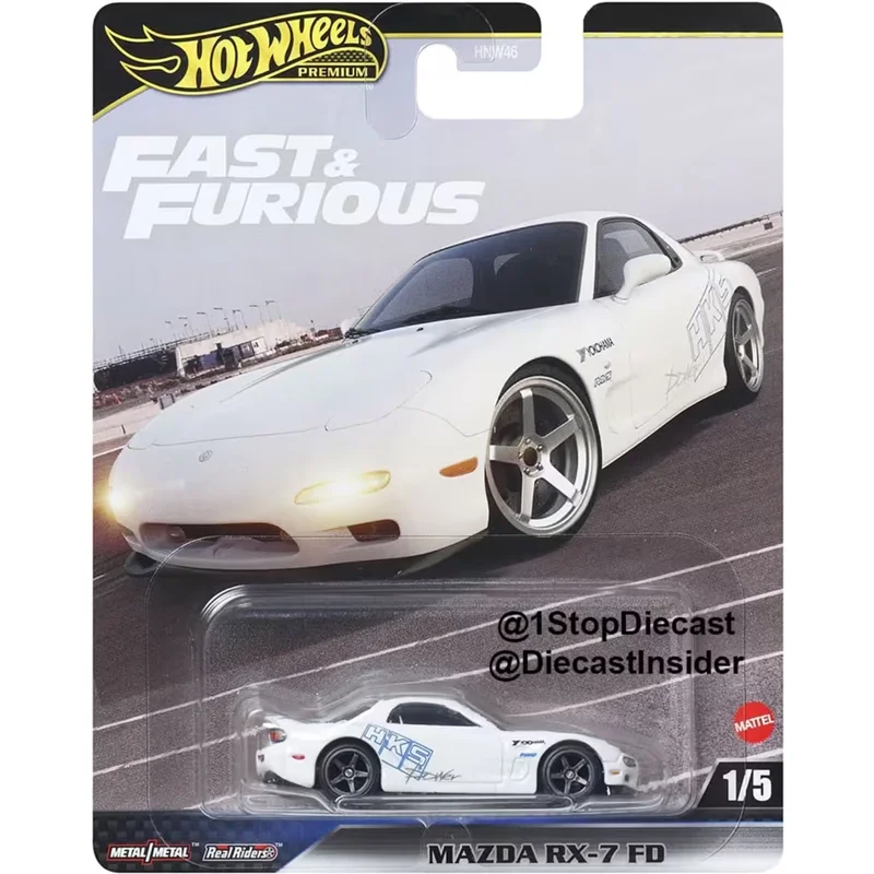 Mattel Hot Wheels 1/64 Fast and Furious 2025 Mix 1 Hnw46K Collectible Car Toy Diecast Vehicle