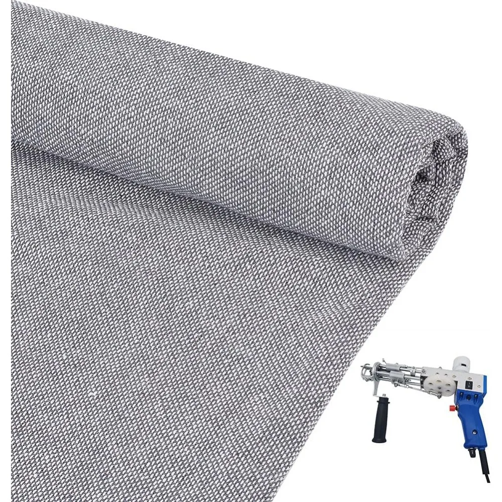 

79x85 Inch Large Primary Tufting Cloth 0.5mm Thick Non Slip Final Rug Backing Cloth Primary Tufting Cloth Backing Fabric Gray