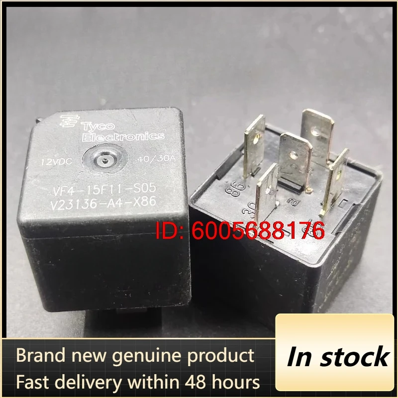 （Brand New）5pcs/lot 100% original genuine relay:VF4-15F11-S05 V23136-A4-X86 12VDC 40/30A 5pins Automotive relay