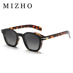 MIZHO-Luxo Praça Vintage óculos polarizados para homens e mulheres, óculos de sol anti-reflexo, moda, viagem, condução, óculos, UV400