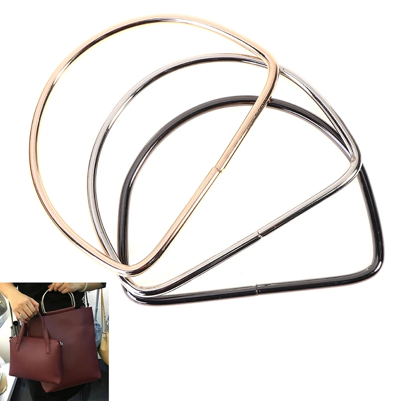 1 Pcs Metal Big Circle Hand-in-hand Iron Ring Metal Hand-in-hand Case Bag Hardware Accessories Replacement Women Handbag Handles