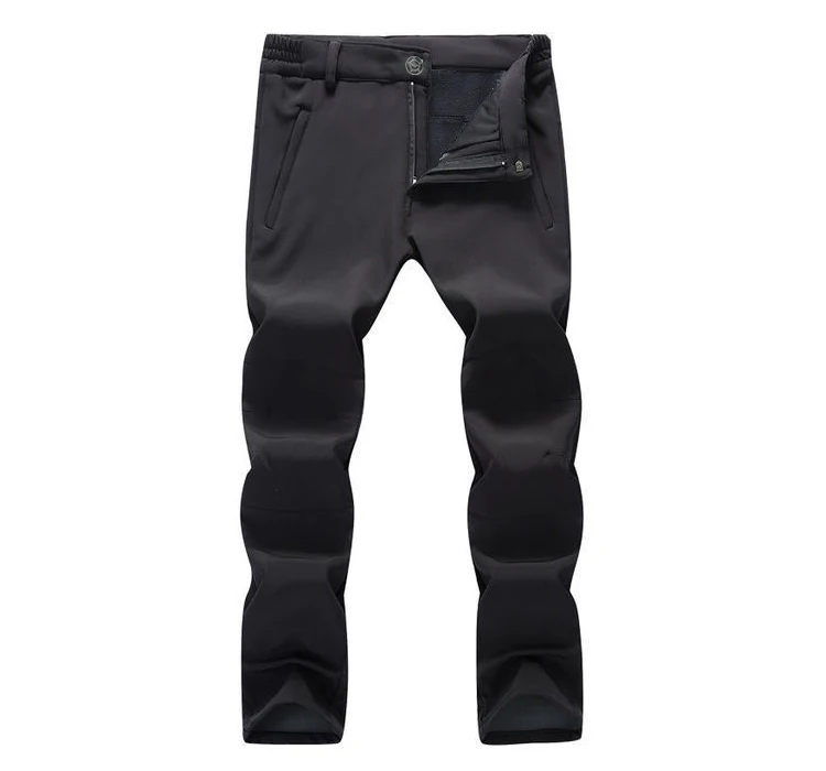 Männer Warme Fleece Wandern Hosen Tactic Winter Verhindern Schlanke Winddicht Outdoor Soft Shell Trekking Camping Hosen – Detail 5