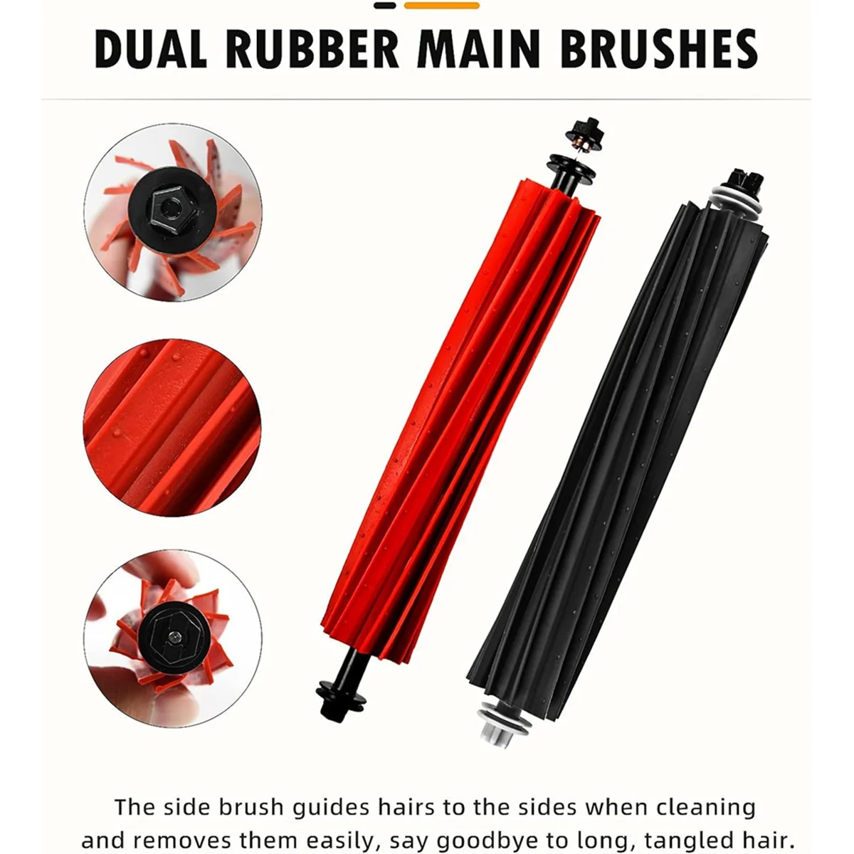 Популярная основная боковая щетка для пылесоса Hepa-фильтр, набор запасных частей для швабры для робота-пылесоса Roborock Q8 MAX, MAX Plus