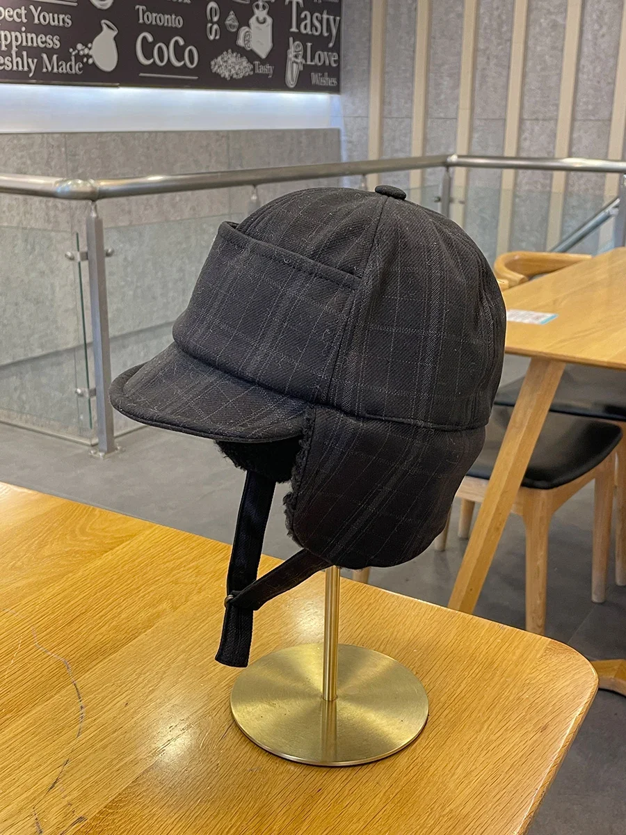 

Duck tongue Lei Feng Women's ear protection hat Men's winter thickened cycling hat Warm